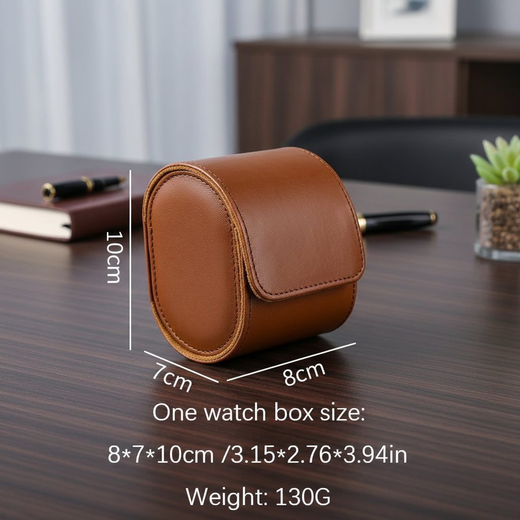 Black/Brown Watch Travel Cases