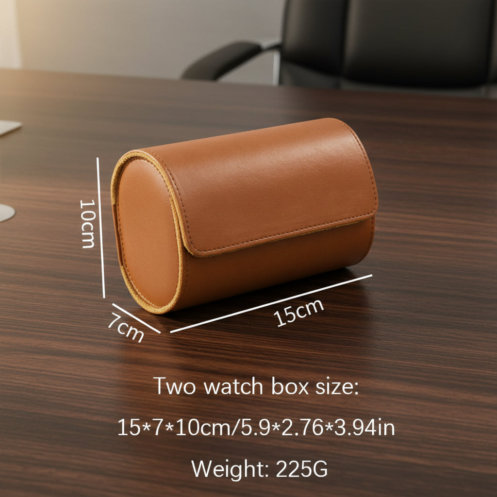 Black/Brown Watch Travel Cases