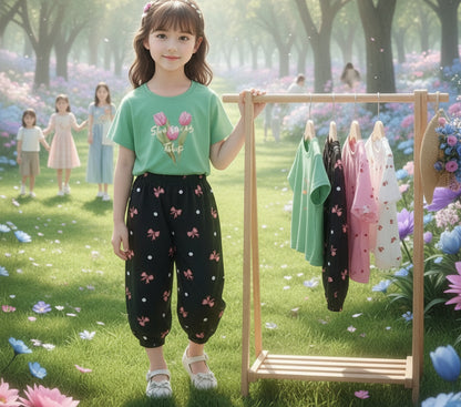 Girl Cute Fashionable Sweatshirts + Pants