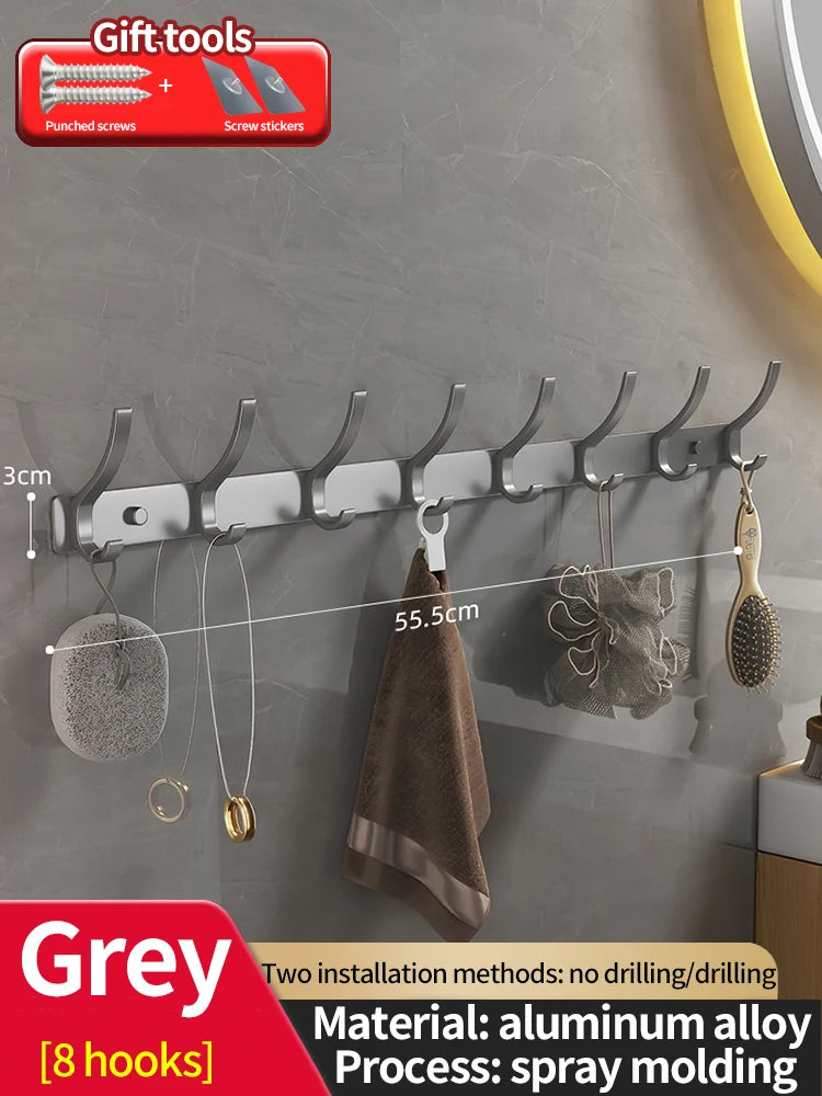 No Drill Behind Door Storage Hooks