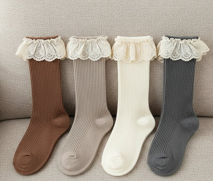 Robes à col (à carreaux avec 4 chaussettes)