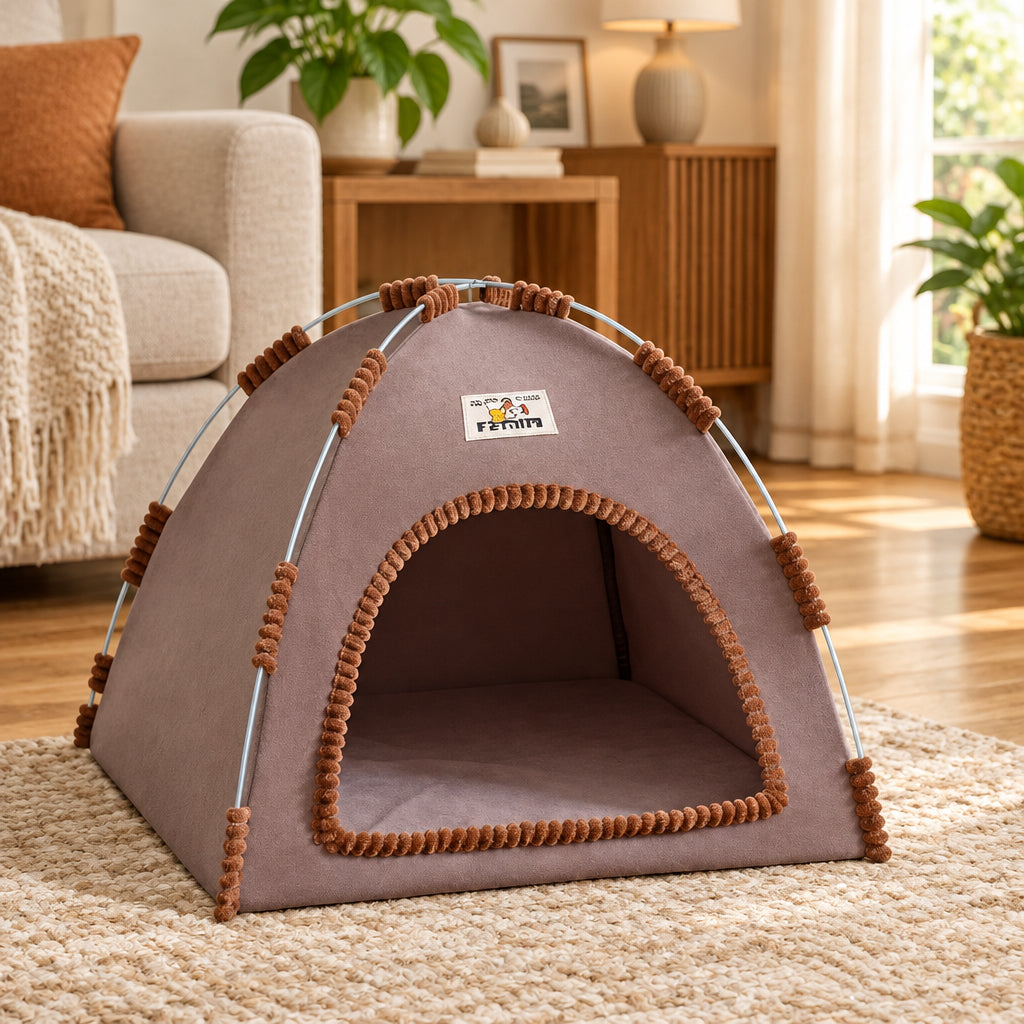 Foldable Breathable Houses for Pets With Cushion