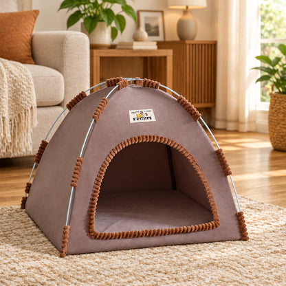 Foldable Breathable Houses for Pets With Cushion