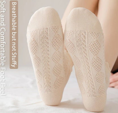 6Prs Women Cotton Simple Short Socks
