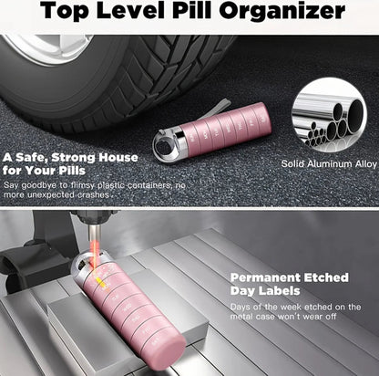 Metal Travel Portable Pill Organizers