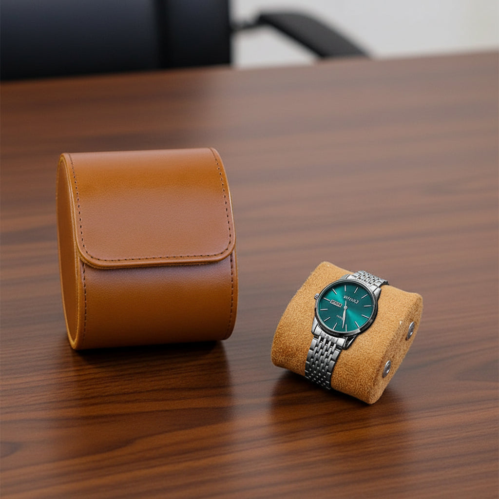 Black/Brown Watch Travel Cases