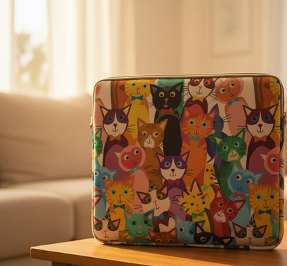 Cartoon Cat Pattern Laptop Bags