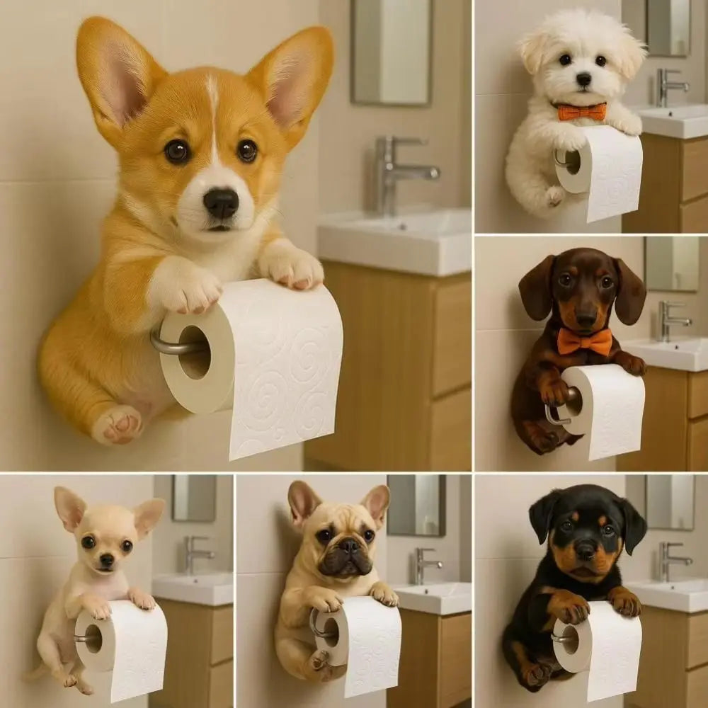 Dogs Paper Towel Holders