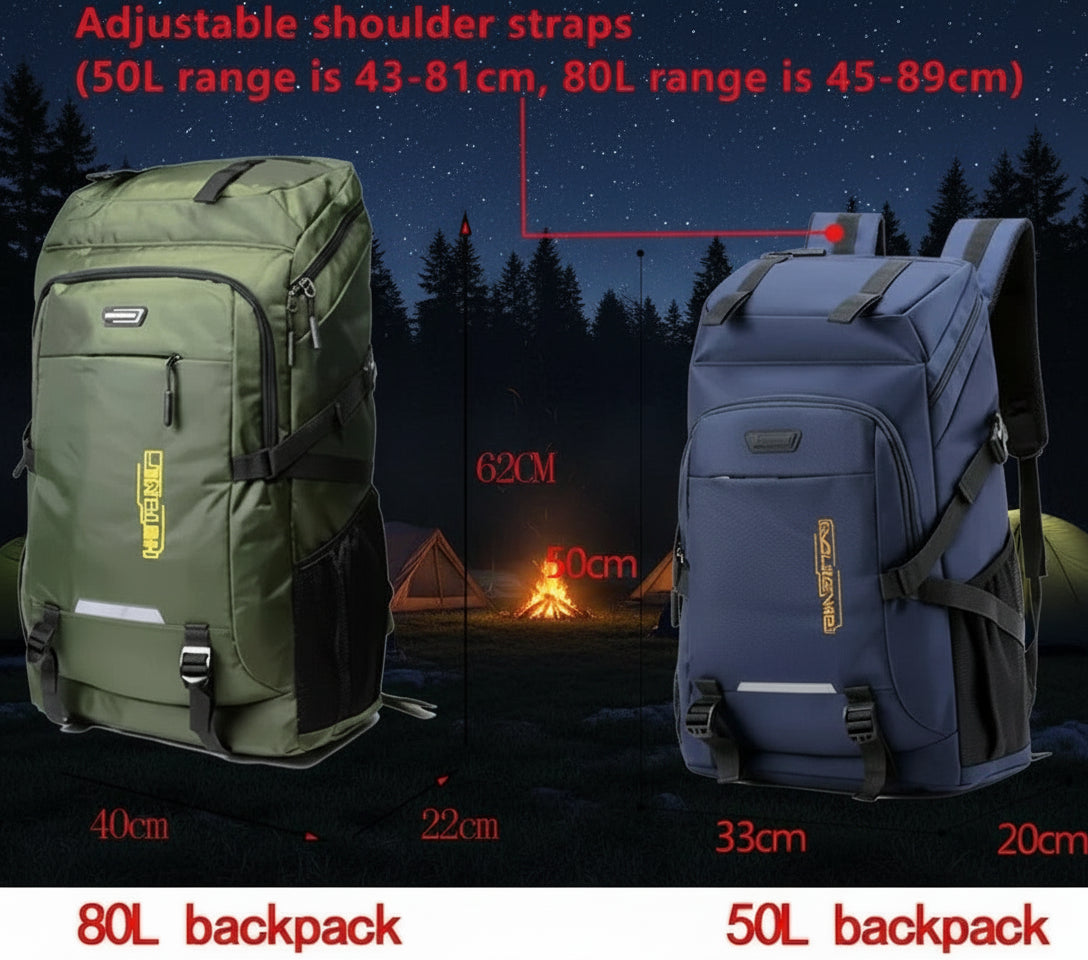 Sacs à dos décontractés à poignées souples de 50 L/80 L