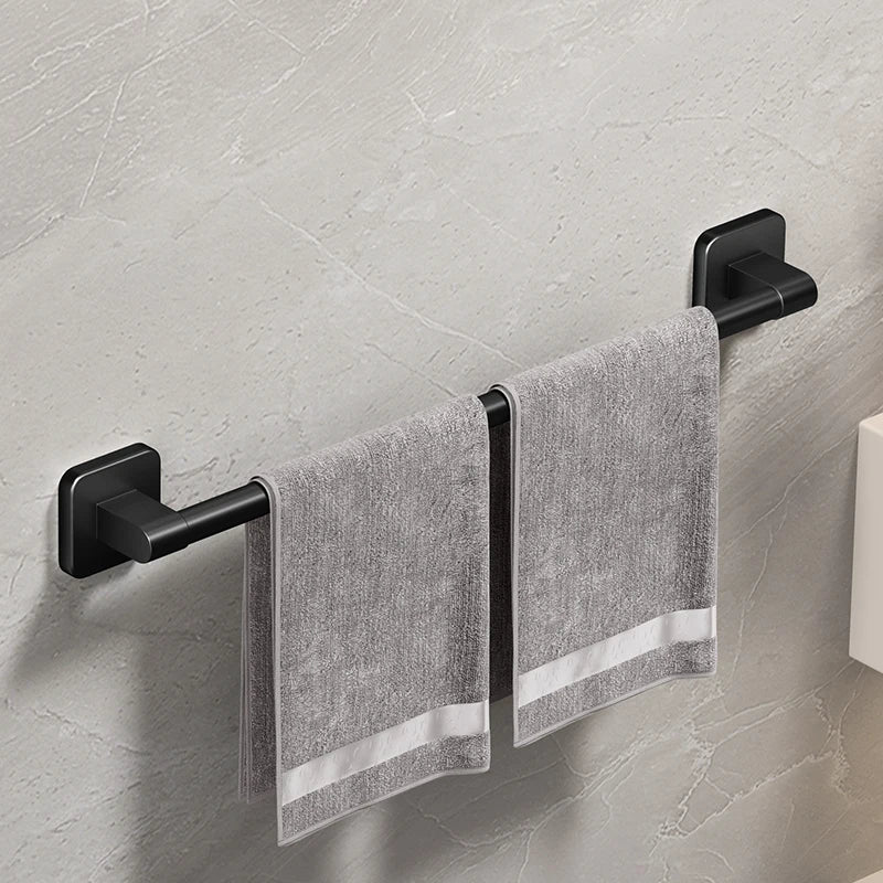 Bathroom Black Aluminum Towel Holders