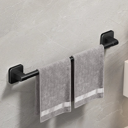 Bathroom Black Aluminum Towel Holders