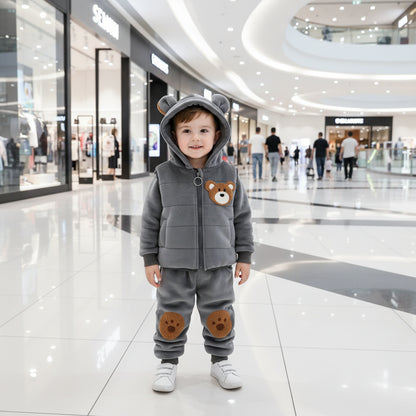 Kids Unisex Sets of Hooded Jackets + Sweatshirts + Pants