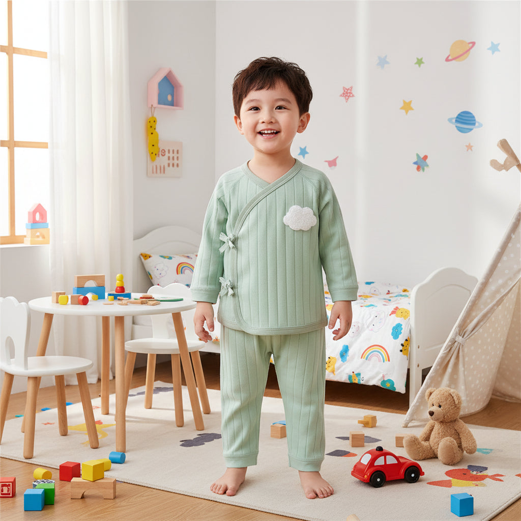 Newborn Babies Cotton Sets of Sweatshirts + Pants