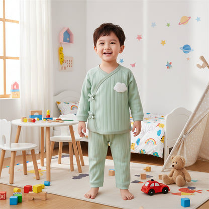 Newborn Babies Cotton Sets of Sweatshirts + Pants