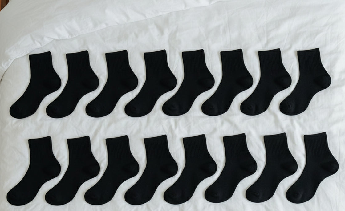 8Prs Short Length Cotton Socks