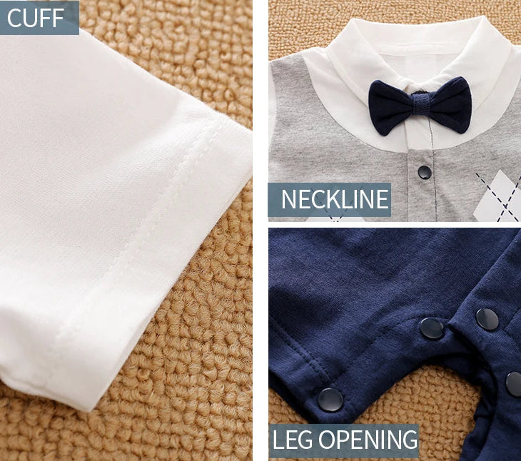 Handsome Rompers With Ties