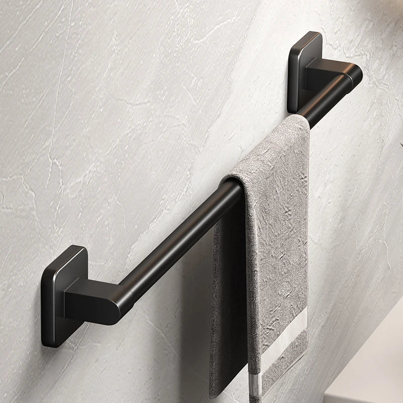 Bathroom Black Aluminum Towel Holders