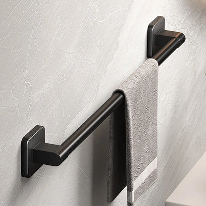 Bathroom Black Aluminum Towel Holders