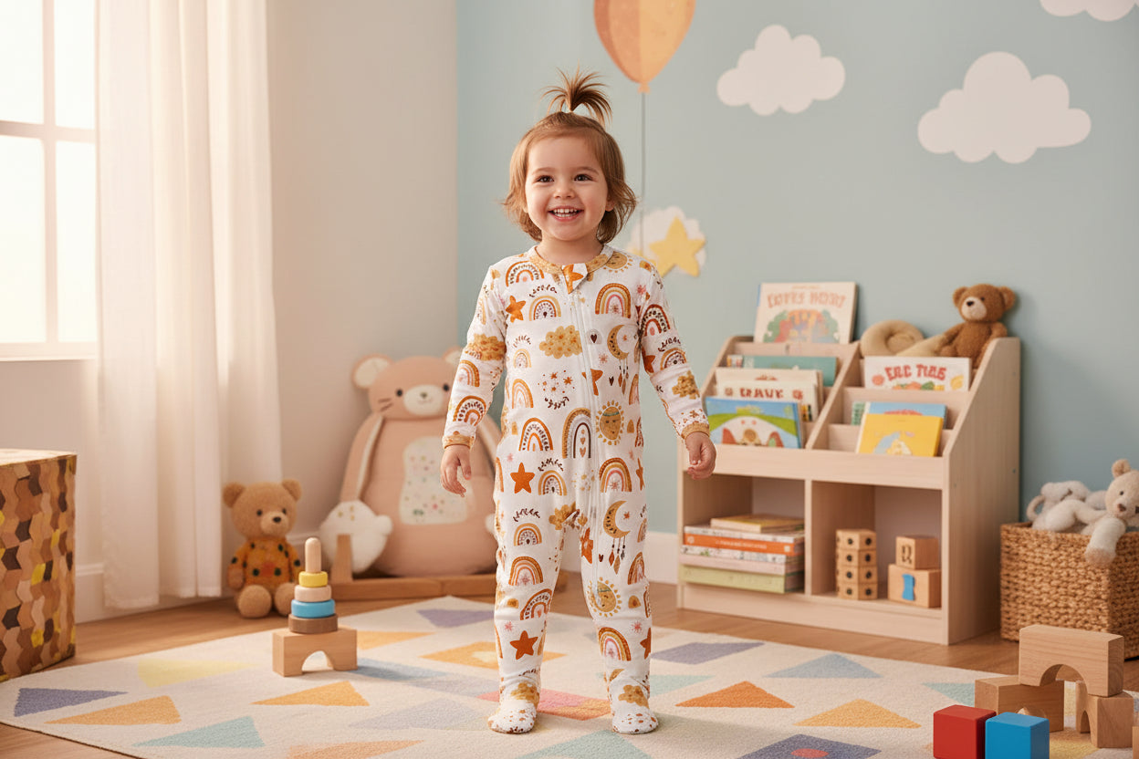 Soft and Breathable Long Sleeved Rompers