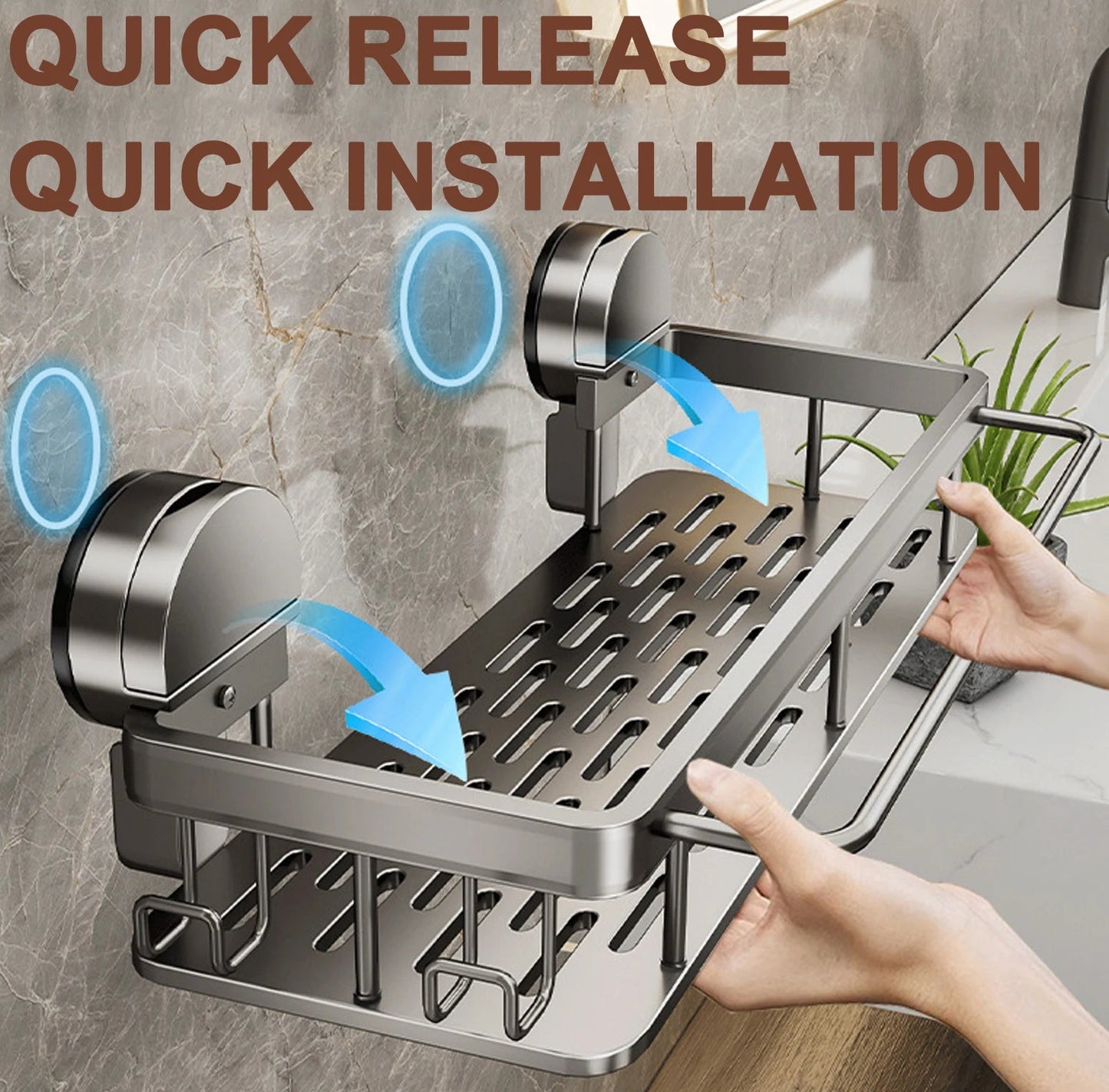 Wall Mounted No Drill Shelves