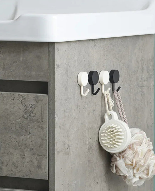 10Pcs Self Adhesive Wall Hooks Strong Without Drilling