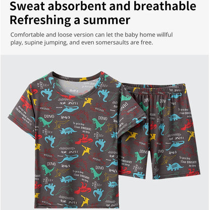 Cute Dinosaur Top and Short for Boy