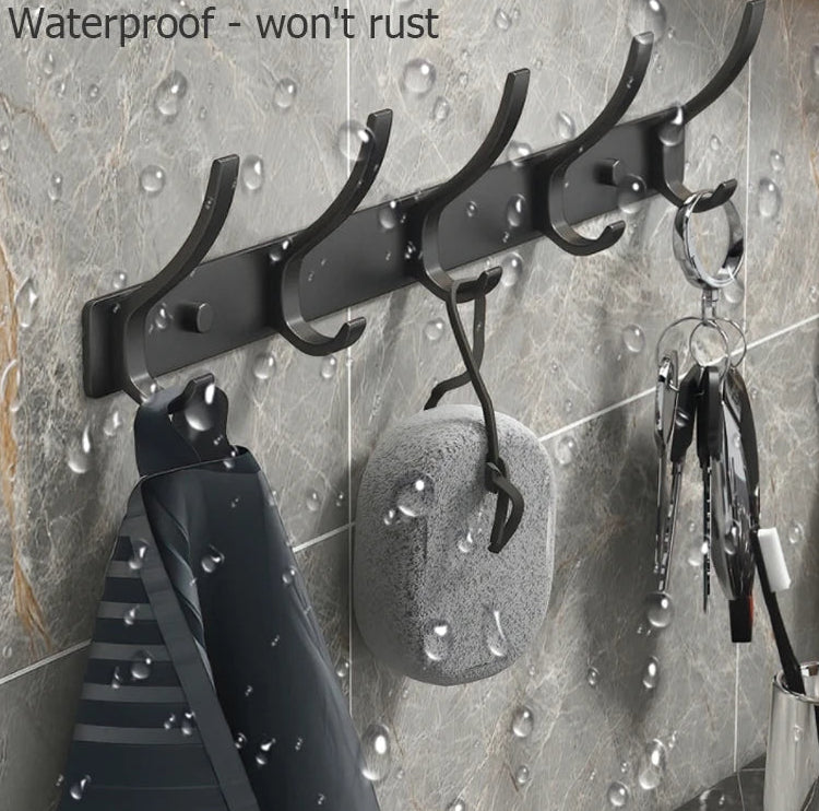 Black/White Folding Robe Hooks