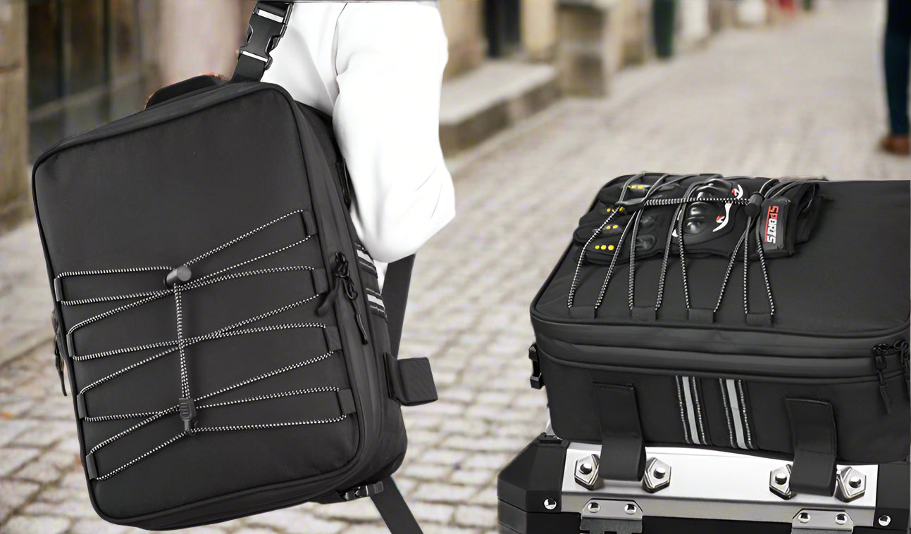 1 Top and 2 Sides Waterproof Storage Bags For Motorcycle