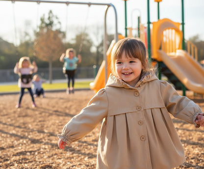 جاكيتات ملونة للبنات الصغيرات مع غطاء رأس
