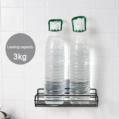No-Drill Storage Rack Bathroom Shelves