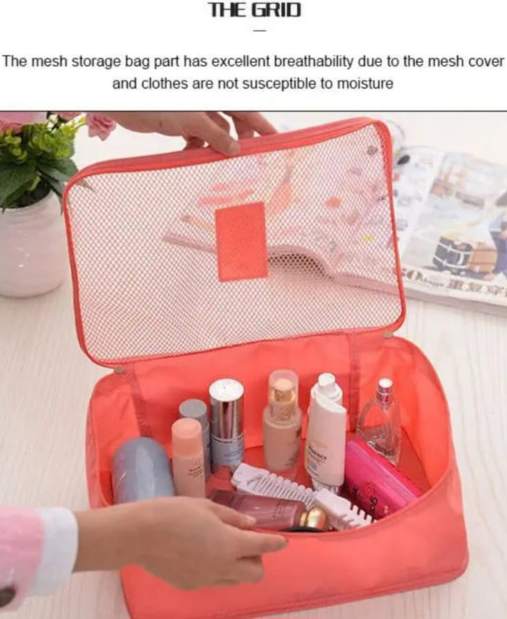 Waterproof Colorful Packing Organizers With Zipper(6Pcs)